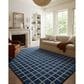 Chris Loves Julia x Loloi Polly 7"9" x 9"9" Navy and Silver Area Rug, , large