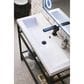 James Martin Vanities Boston 39.5" Single Bathroom Vanity in Matte Black with 3 cm White Glossy Resin Countertop and Rectangular Sink, , large