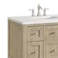 James Martin Vanities Breckenridge 36" Single Vanity in Whitewashed Oak with 3 cm Arctic Fall Solid Surface Top, , large