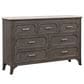 New Heritage Design Lisbon 7-Drawer Dresser in Gray and White, , large