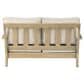 Ashley Clare View Loveseat with Beige Cushion in Antique Teak, , large