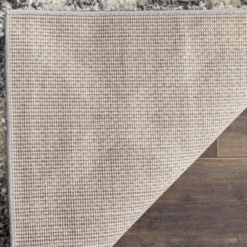 Safavieh Dallas Shag SGD258G-28 2&#39;3&quot; x 8&#39; Grey/Ivory Runner, , large