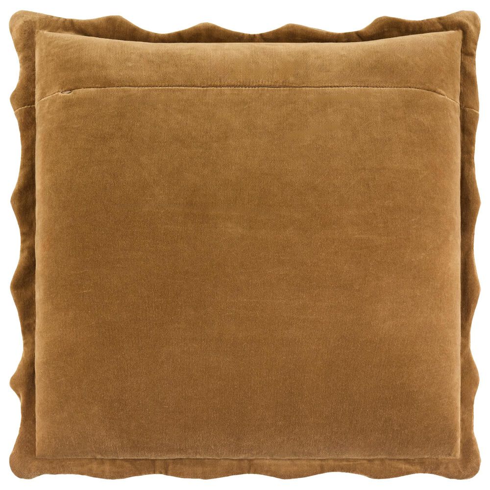 Surya Effervescent 20" Square Throw Pillow in Gold, , large