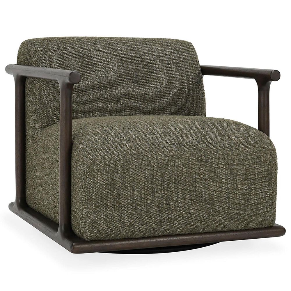 Classic Home Lucia Swivel Accent Chair in Kale Green, , large