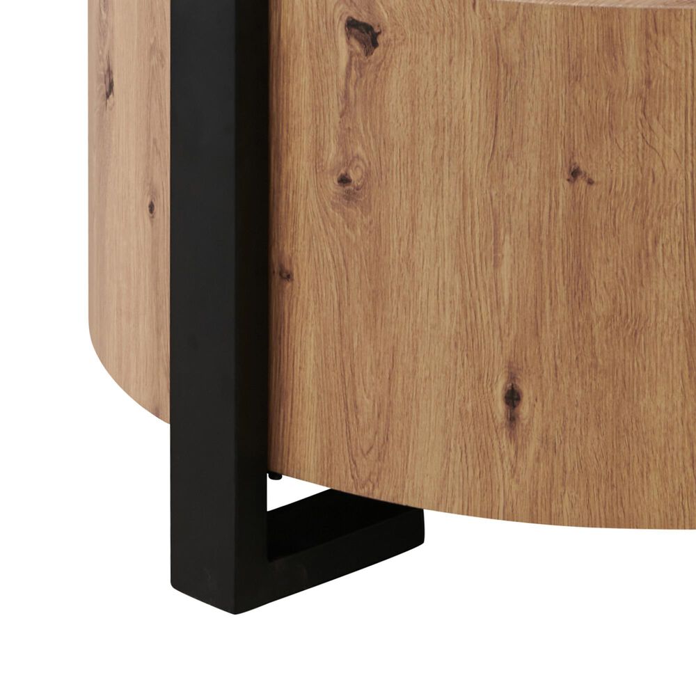 Steve Silver Furniture Darcie Cocktail Table in Natural and Black, , large