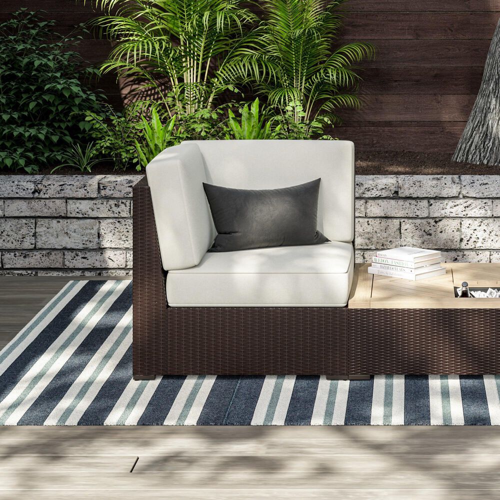 Homestyles Palm Springs 3-Piece Patio Set with Storage Table in Brown, , large