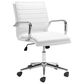 Zuo Modern Partner Office Chair in White and Chrome, , large
