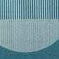 Surya Alfresco 7"3" Square Marine Blue, Light Silver, Slate Blue and Metallic Silver Indoor/Outdoor Area Rug, , large