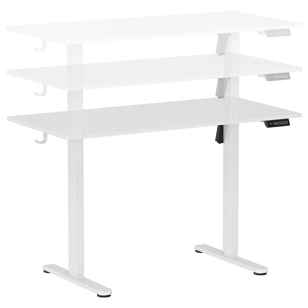 Rta Products Llc Vega Electric Standing Desk in White, , large