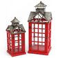 The Gerson Company 2-Piece Nesting Lantern Set in Red, , large