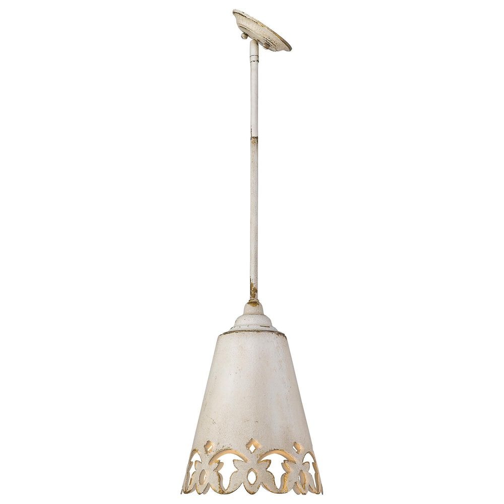 Golden Lighting Eloise Small Pendant in Antique Ivory, , large