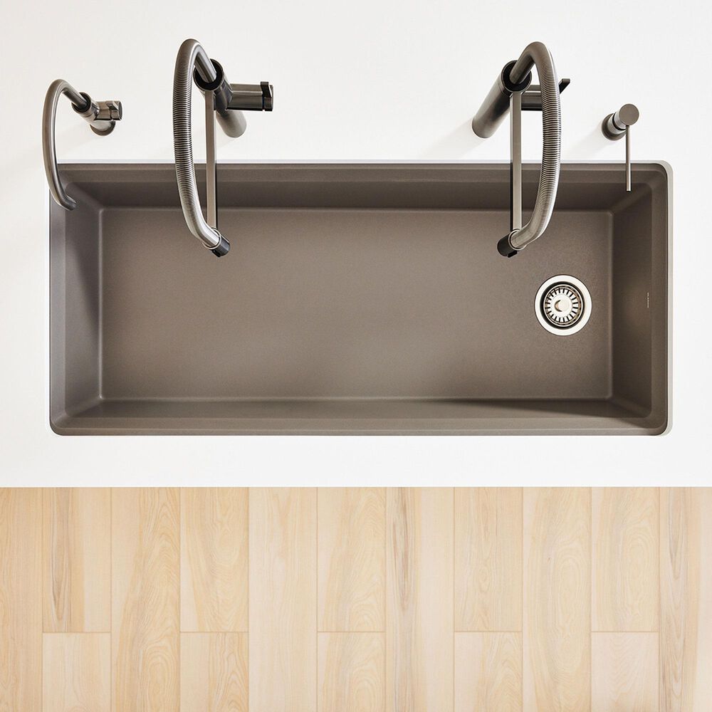 Blanco Inteos 45&quot; Undermount Single Bowl Kitchen Sink in Volcano Gray, , large
