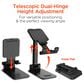 Hypercel Power Fold 10W Wireless Charging Stand in Black, , large