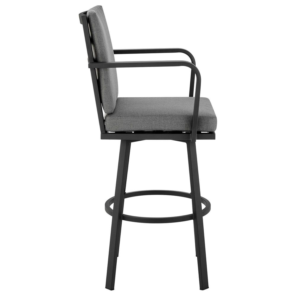 Blue River Don 30&quot; Patio Barstool in Dark Gray, , large