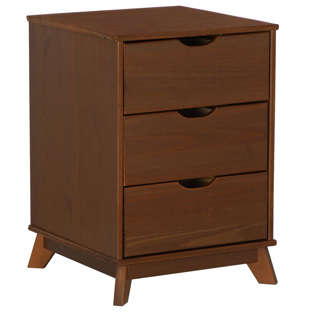 Linon Home Decor Polly 3-Drawer Nightstand in Walnut, , large
