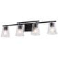 Vaxcel Sedona 4-Light Bathroom Vanity in Matte Black, , large