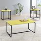 HOMLUX 3-Piece Occasional Table Set in Yellow, , large