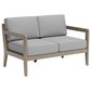Homestyles Sustain 4-Piece Patio Conversation Set with Loveseat in Stain Brown, , large