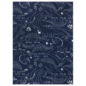 Balta Rugs Parker Dinosaur 3"11" x 5"7" Navy Kids Area  Rug, , large