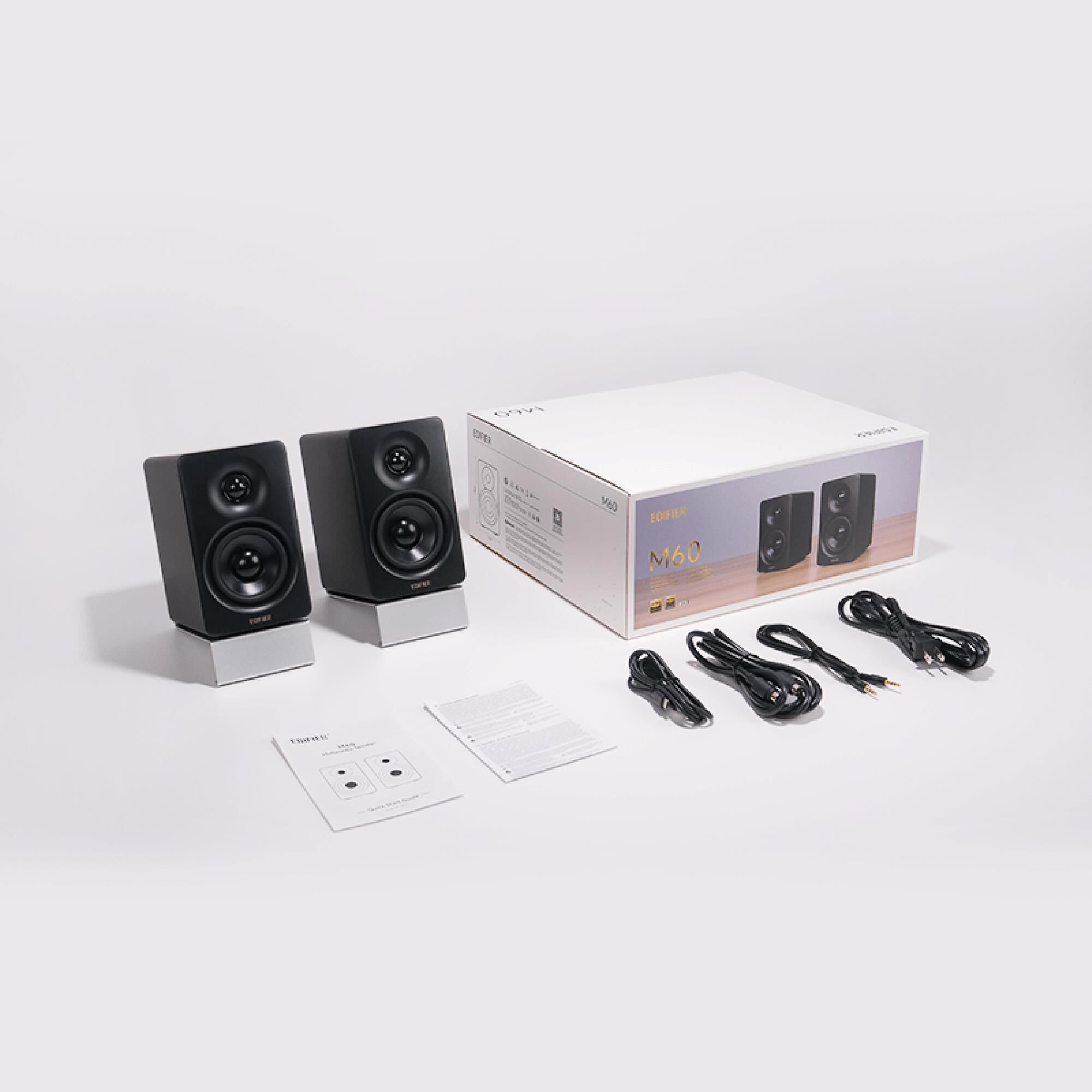 Edifier M60 2.0 Compact Desktop Bluetooth Speakers Pair in Black