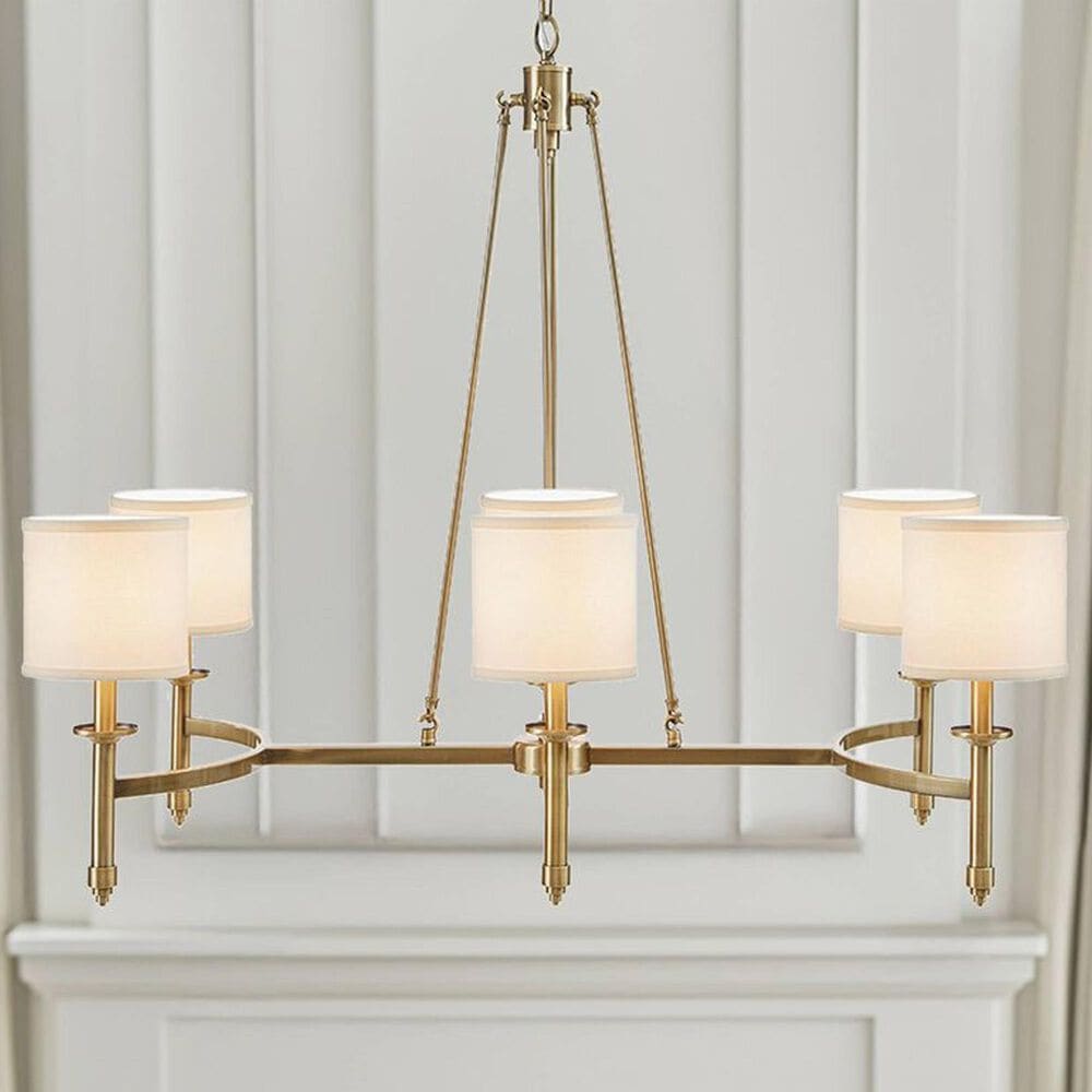 Hampton Park Elegenza 6-Light Chandelier in Antique Gold, , large