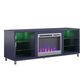 Ameriwood Home Lumina Deluxe Fireplace TV Stand in Navy, , large