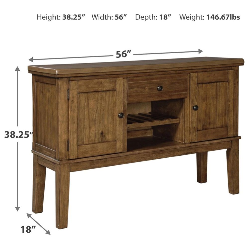 Ashley Ralene 2-Door Dining Server in Medium Brown, , large