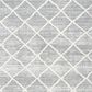 Safavieh Martha Stewart Lucia Shag  2"6" x 3"9" White and Light Grey Area Rug, , large
