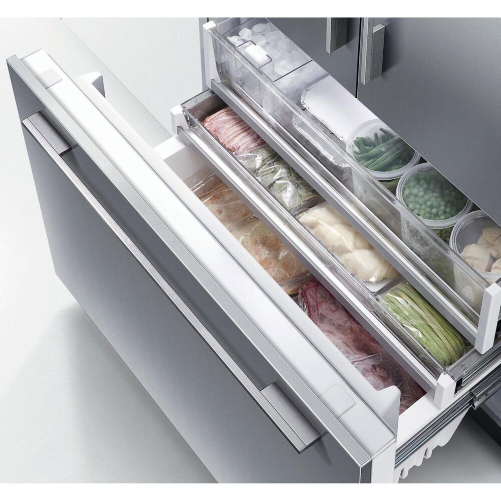 Fisher &amp; Paykel 16.8 Cu. Ft. Built-In French Door Refrigerator with Ice - Panels Sold Separately, , large
