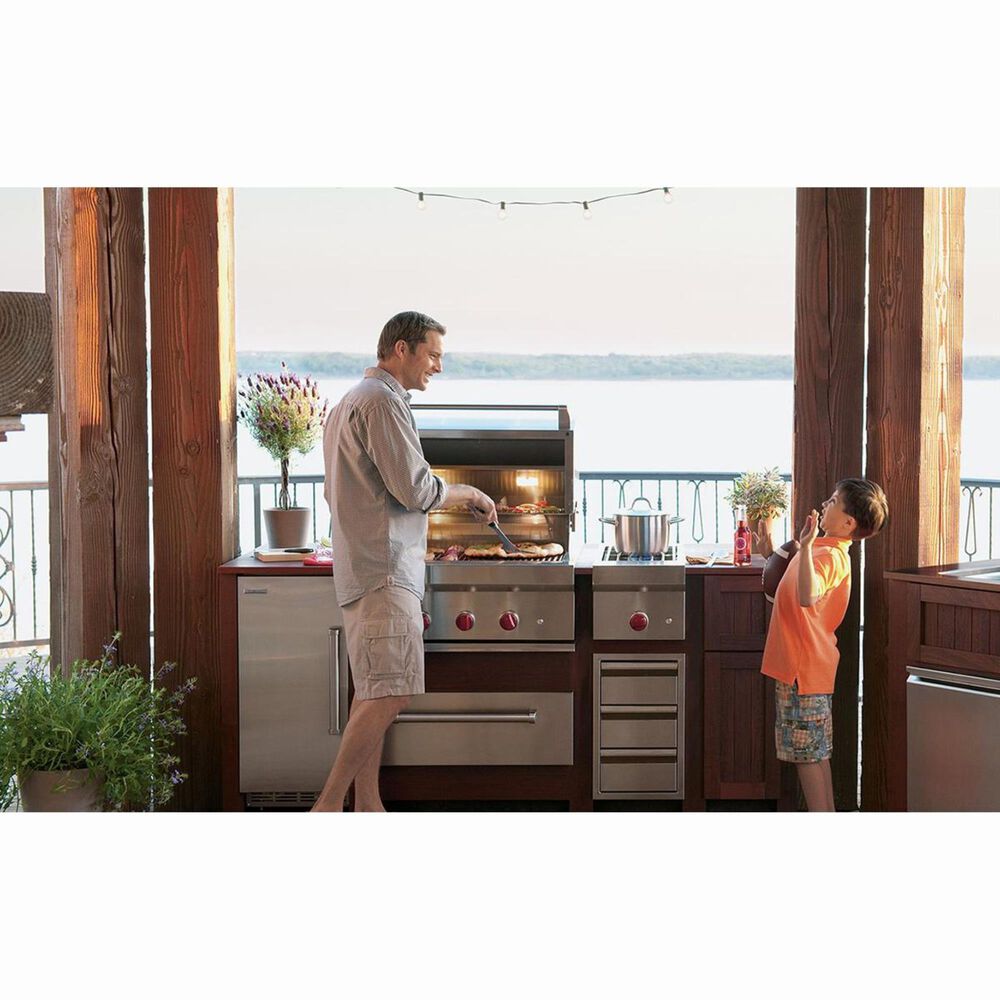 Wolf 30&quot; Outdoor Natural Gas Grill in Stainless Steel, , large