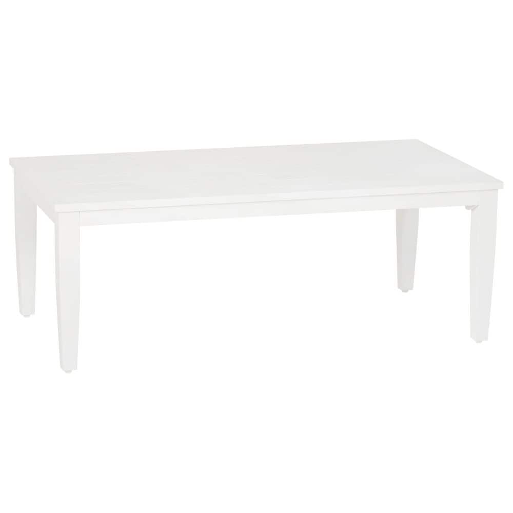Linon Home Decor Claiborne Rectangular Coffee Table in White, , large