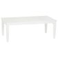 Linon Home Decor Claiborne Rectangular Coffee Table in White, , large