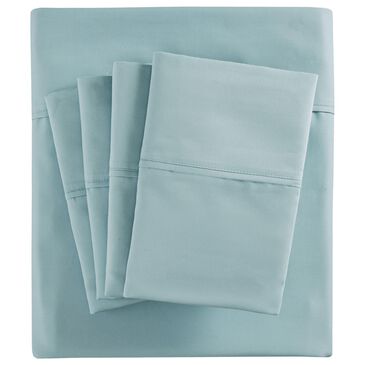 Hampton Park 4-Piece Queen Sheet Set in Aqua, , large