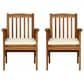 Hearth and Haven Casa Outdoor Dining Chair with Beige Cushion in Brown (Set of 2), , large