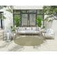 Nourison Courtyard Ivory and Green 6" Round Indoor/Outdoor Area Rug, , large