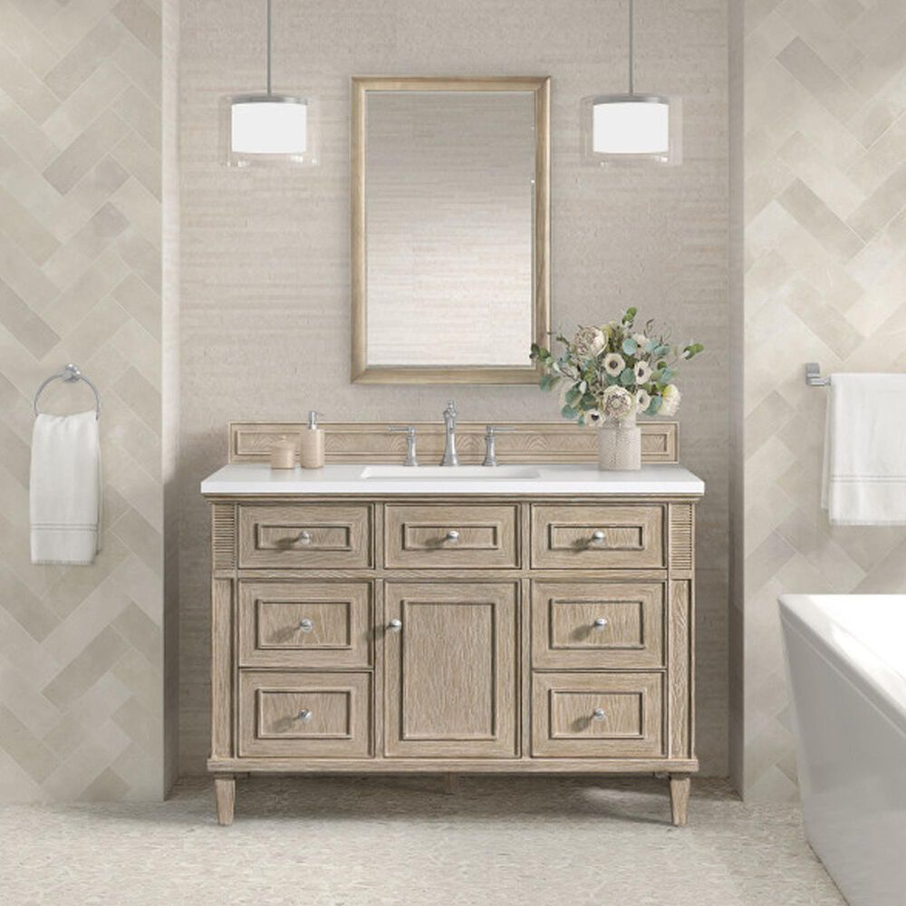 James Martin Vanities Glenbrooke 26&quot; Rectangular Mirror in Whitewashed Oak, , large