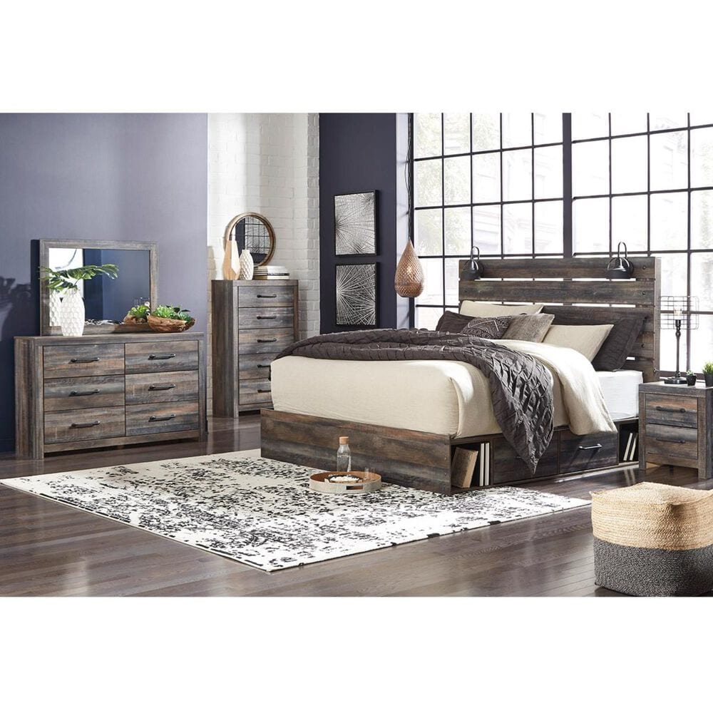 Ashley Drystan Youth Dresser and Mirror in Rustic Brown, , large