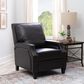 Linon Home Decor Portico Push Back Recliner in Chocolate, , large