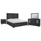 Millenium Foyland 4-Piece King Bedroom Set in Black and Brown, , large