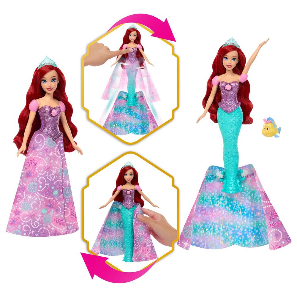 Disney Frozen Ariel Transforming Mermaid Doll, , large