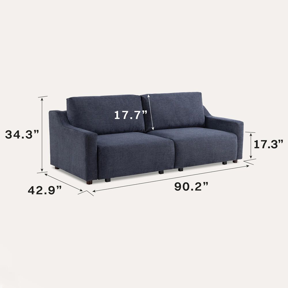 Lifestyle Solutions Glenmont Convertible Sofa in Navy, , large