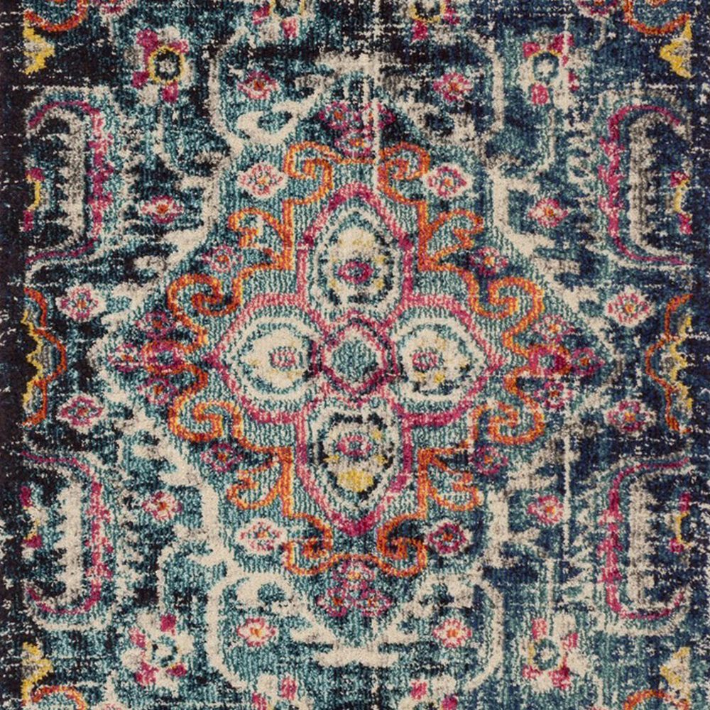 Safavieh Monaco MNC252J-28 2&#39;2&quot; x 8&#39; Blue/Fuchsia Runner, , large