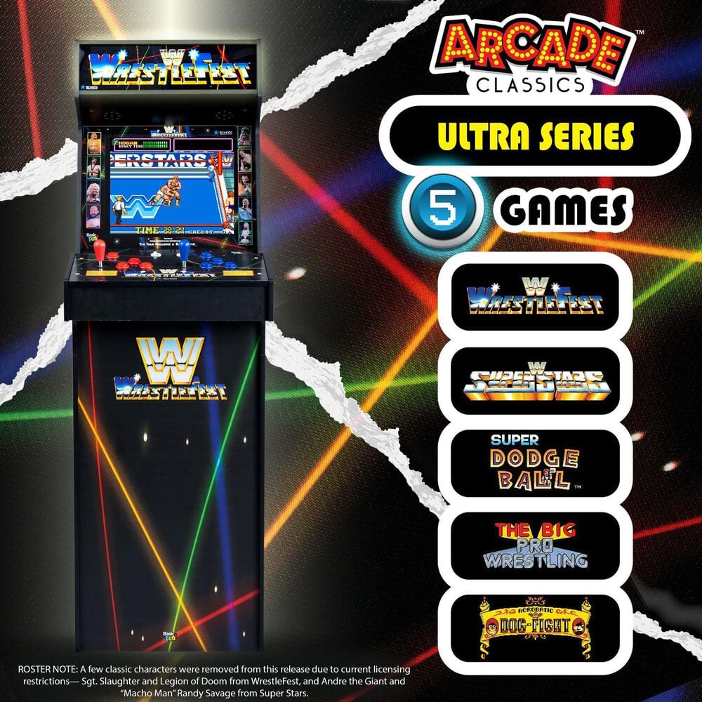 Arcade1Up WWE Wrestlefest Ultra Series Arcade Machine in Multicolor, , large
