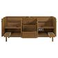 James Martin Laurent 72" Double Bathroom Vanity in Honey Oak with 3 cm Victorian Silver Silestone Top and Rectangular Sinks, , large