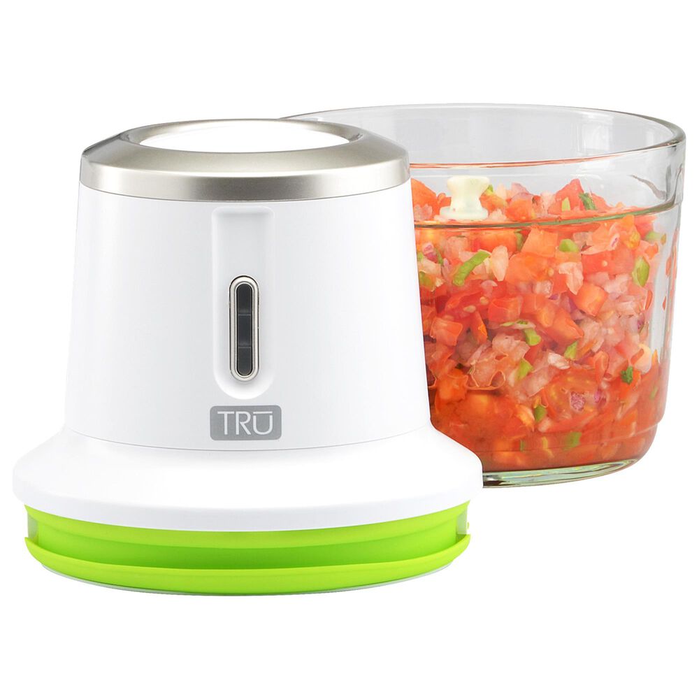 TRU TRU 3.5-Cup Cordless Rechargeable 2-Speed Chopper in White, , large