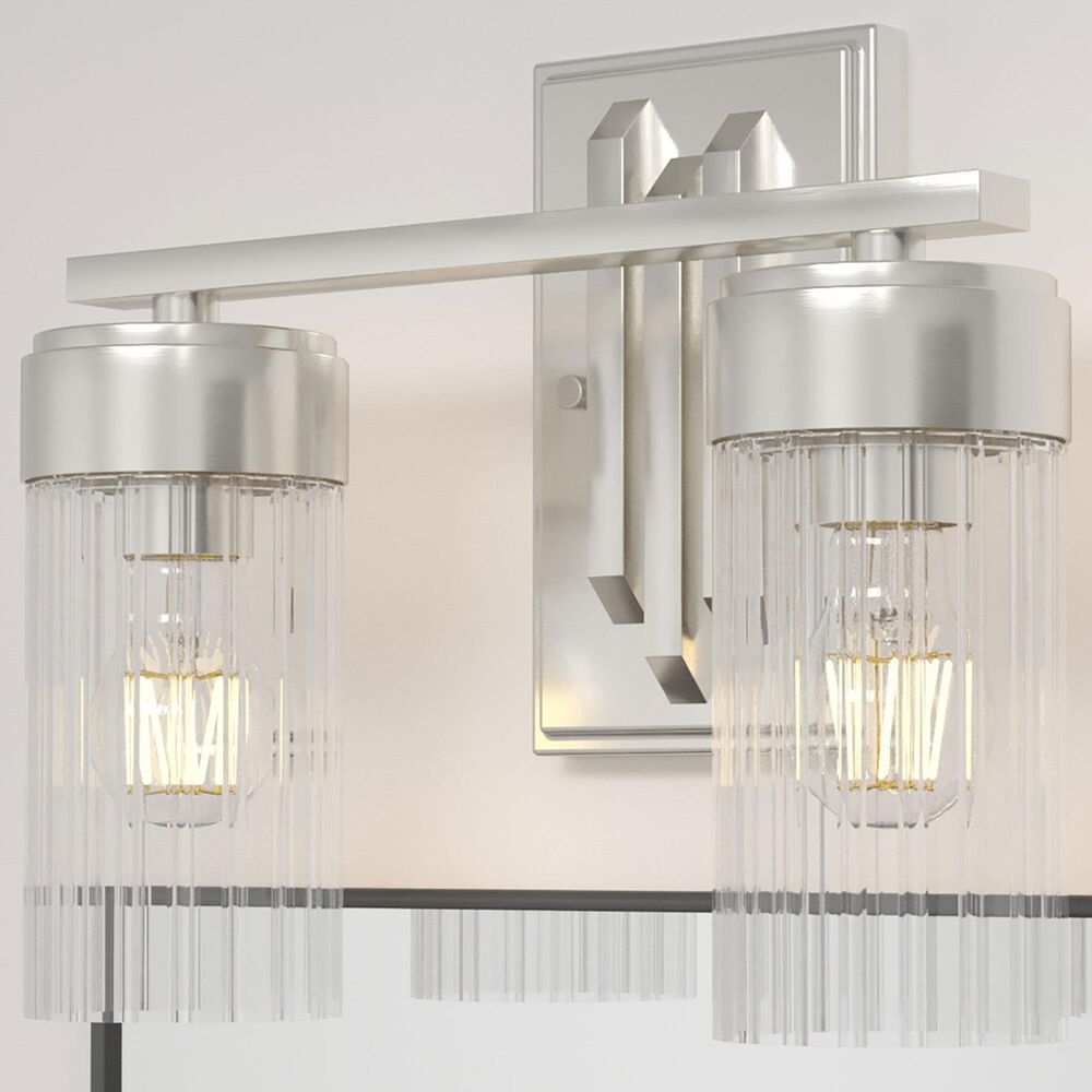 Hunter Gatz 2-Light Vanity in Brushed Nickel, , large
