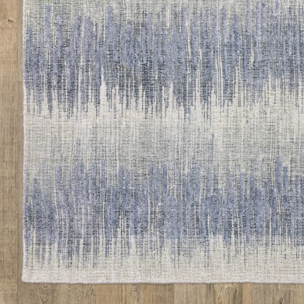 Oriental Weavers Clarke CLA06 Blue and Ivory 6&#39; x 9&#39;Area Rug, , large