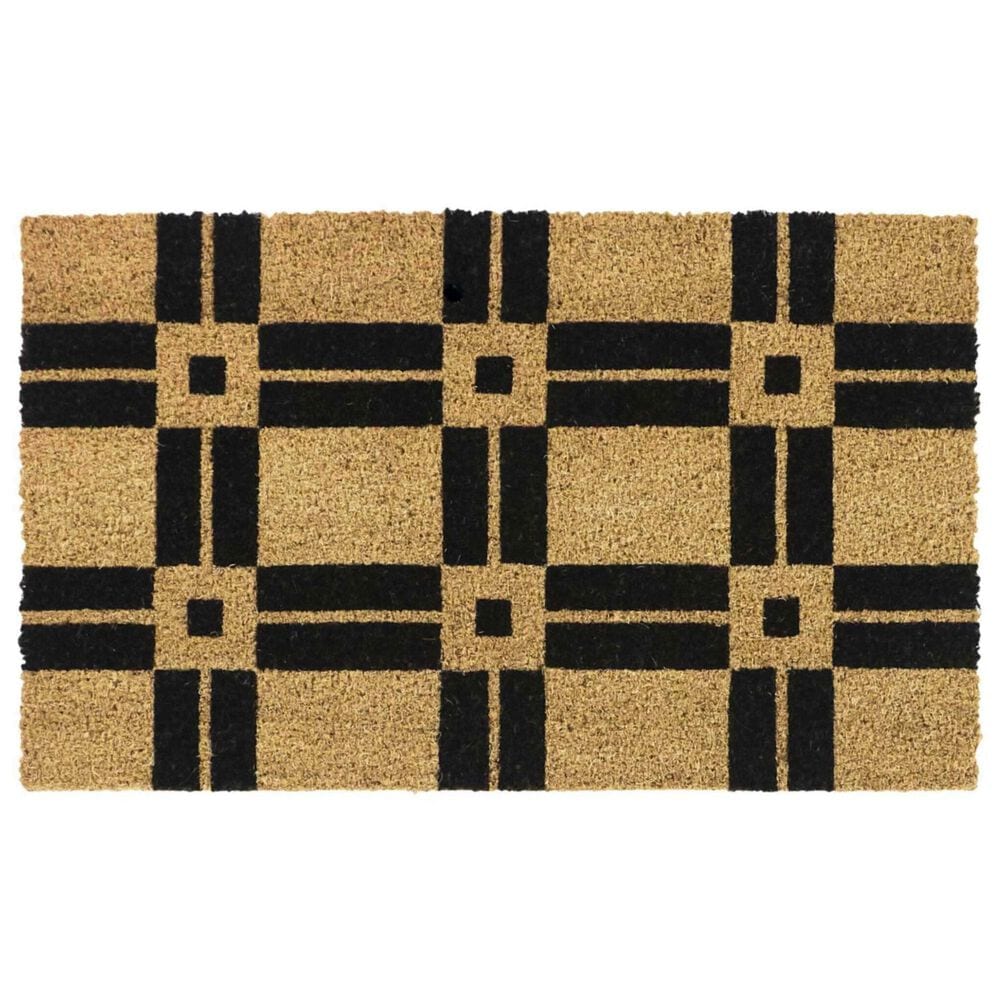 Balta Rugs Classic Geo Black 1"6" x 2"6" Door Mat, , large
