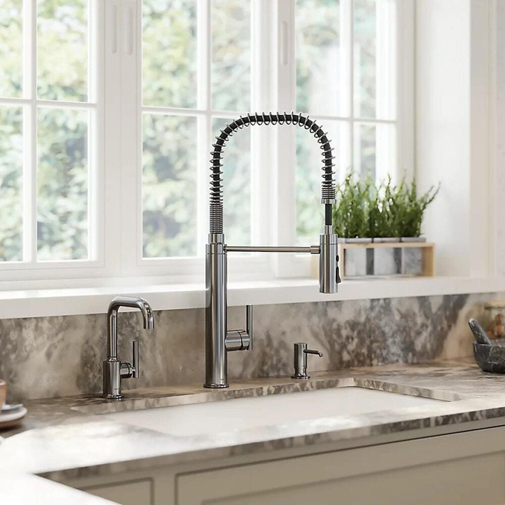 Kohler Purist Semi-Professional Pull-Out Kitchen Sink Faucet in Vibrant Titanium, , large