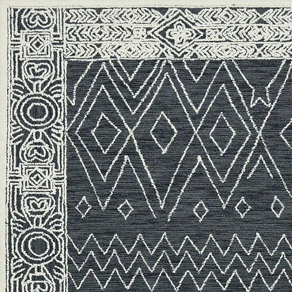 Amerr Berlin 9&#39; x 13&#39; Charcoal and White Area Rug, , large